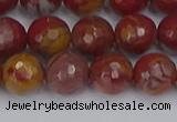 CNJ311 15.5 inches 10mm faceted round noreena jasper beads