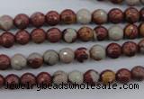 CNJ36 15.5 inches 6mm faceted round noreena jasper beads