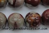 CNJ73 15.5 inches 20mm round noreena jasper beads wholesale