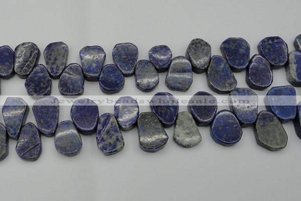 CNL1153 Top drilled 15*20mm - 18*25mm freeform lapis lazuli beads