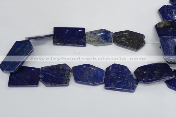CNL1515 15.5 inches 30*35mm - 35*45mm freeform lapis lazuli beads