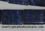 CNL546 15.5 inches 18*25mm flat tube natural lapis lazuli gemstone beads