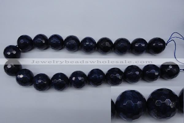 CNL608 15.5 inches 20mm faceted round natural lapis lazuli gemstone beads