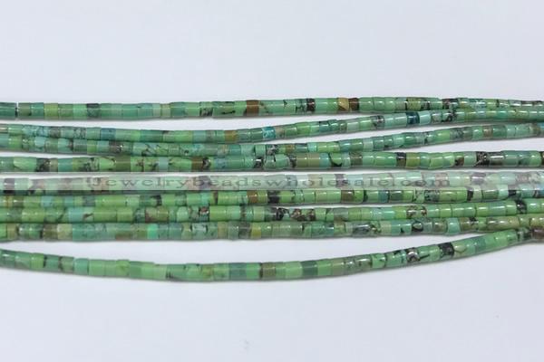 CNT525 15.5 inches 3mm - 3.5mm heishi turquoise gemstone beads
