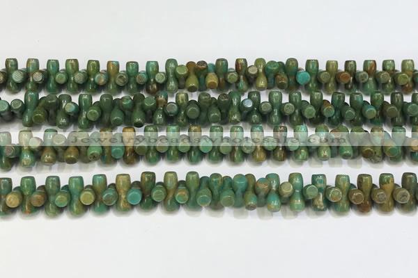 CNT536 15.5 inches 3*9mm turquoise gemstone beads