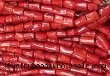 COBS04 15 inches 8*12 - 12*16mm irregular red coral beads wholesale