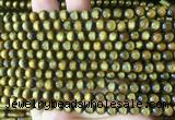 COBS05 15 inches 6mm round golden coral beads wholesale