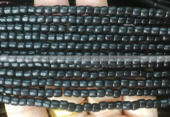 COBS17 15 inches 3*4mm heishi black coral beads wholesale