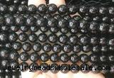 COBS20 15 inches 8mm round black coral beads wholesale