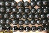 COBS24 15 inches 14mm round black coral beads wholesale