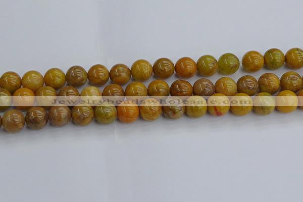 COJ603 15.5 inches 10mm round orpiment jasper beads wholesale