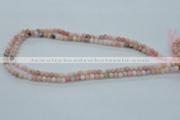COP01 15.5 inches 5mm round natural pink opal beads wholesale