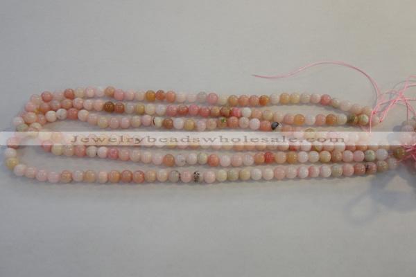COP1060 15.5 inches 6mm round natural pink opal gemstone beads