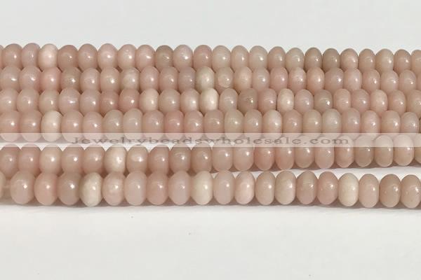 COP1238 15.5 inches 5*8mm rondelle Chinese pink opal beads