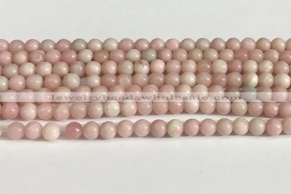 COP1241 15.5 inches 6mm round Chinese pink opal beads