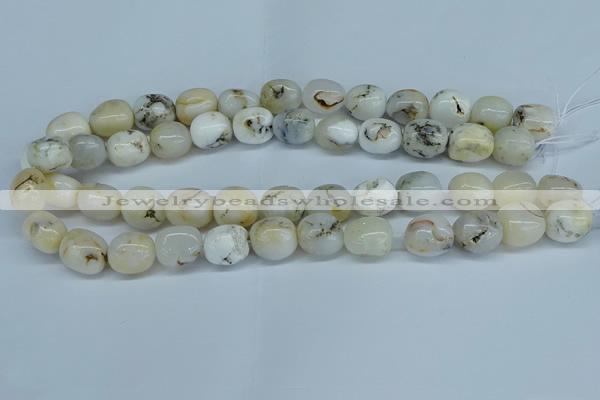 COP1485 15.5 inches 10*14mm - 12*16mm nuggets grey opal beads