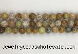 COP1672 15.5 inches 10mm round yellow opal gemstone beads