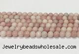 COP1822 15.5 inches 8mm round Chinese pink opal gemstone beads wholesale