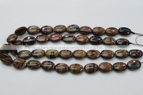 COP232 15.5 inches 15*20mm oval natural brown opal gemstone beads