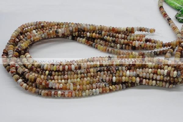 COP302 15.5 inches 3*6mm rondelle brandy opal gemstone beads wholesale