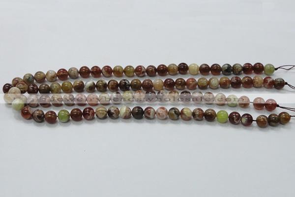 COP501 15.5 inches 8mm round natural red opal gemstone beads