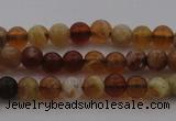 COP508 15.5 inches 4mm round natural red opal gemstone beads