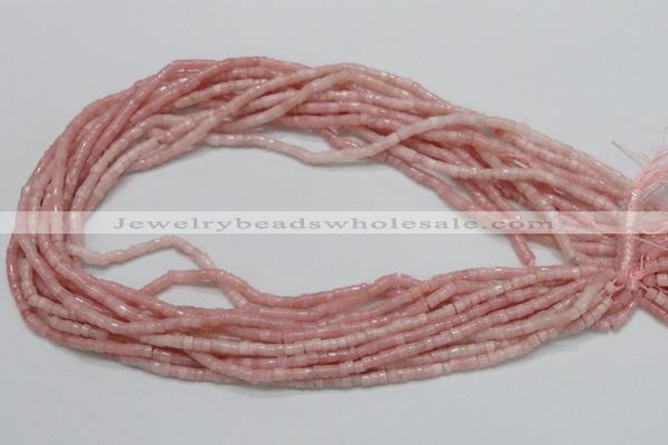 COP57 15.5 inches 2.5*3.5mm column natural pink opal gemstone beads