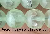 CPR367 15.5 inches 10mm faceted round prehnite gemstone beads