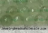 CPR415 15.5 inches 6mm faceted round natural prehnite beads