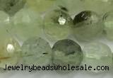 CPR437 15 inches 10mm faceted round prehnite beads