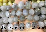 CQBS01 15 inches 12*16mm - 13*18mm faceted nuggets cloudy quartz beads