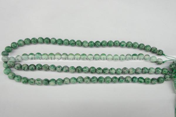 CQJ203 15.5 inches 8mm round Qinghai jade beads wholesale