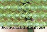 CRB2638 15.5 inches 3*4mm faceted rondelle peridot gemstone beads