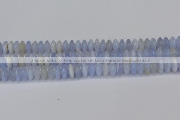 CRB267 15.5 inches 5*12mm rondelle blue chalcedony beads