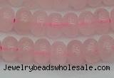 CRB2802 15.5 inches 6*10mm rondelle rose quartz beads wholesale