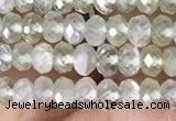 CRB3150 15.5 inches 2.5*4mm faceted rondelle tiny prehnite beads