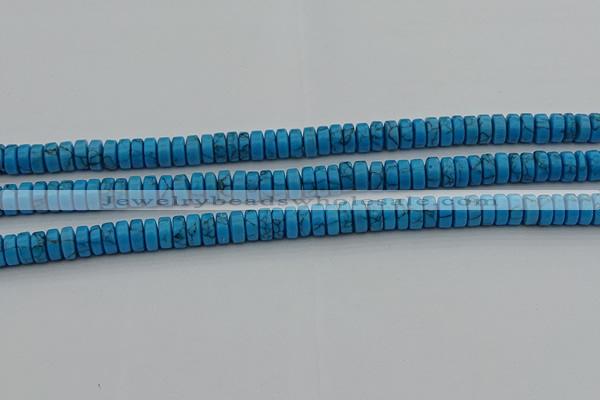 CRB440 15.5 inches 5*8mm rondelle turquoise beads wholesale