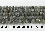 CRB5656 15.5 inches 6*10mm-7*11mm faceted rondelle labradorite beads wholesale