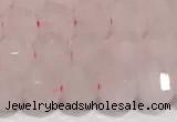 CRB5696 15 inches 6*6mm rose quartz beads wholesale