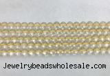 CRBS06 15 inches 6mm round citrine gemstone beads wholesale