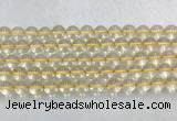 CRBS07 15 inches 8mm round citrine gemstone beads wholesale