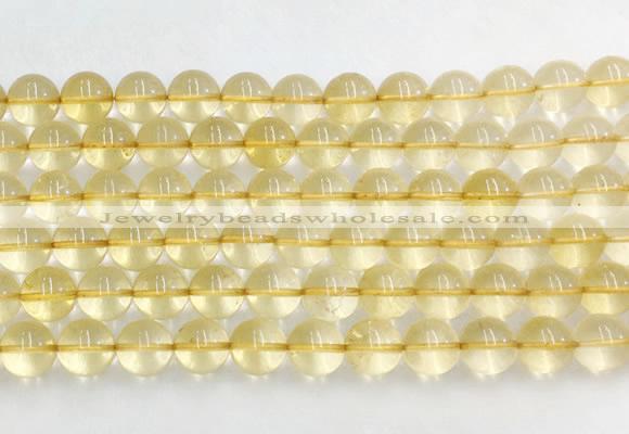 CRBS08 15 inches 10mm round citrine gemstone beads wholesale