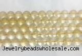 CRBS10 15 inches 14mm round citrine gemstone beads wholesale