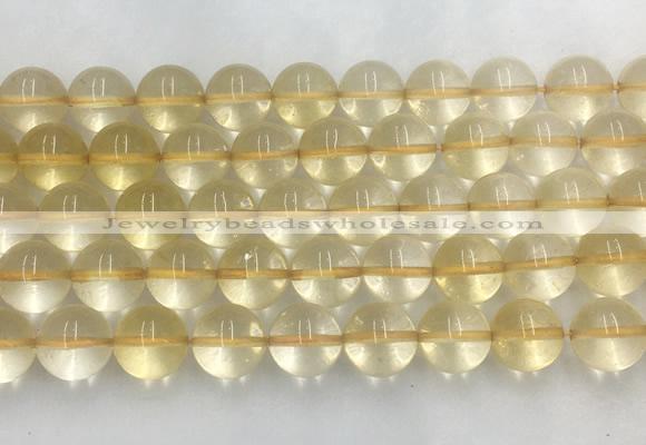 CRBS11 15 inches 16mm round citrine gemstone beads wholesale