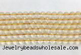 CRBS17 15 inches 8mm faceted round citrine beads wholesale