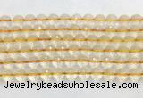 CRBS18 15 inches 10mm faceted round citrine beads wholesale