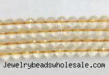 CRBS20 15 inches 14mm faceted round citrine beads wholesale