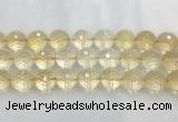 CRBS22 15 inches 18mm faceted round citrine beads wholesale