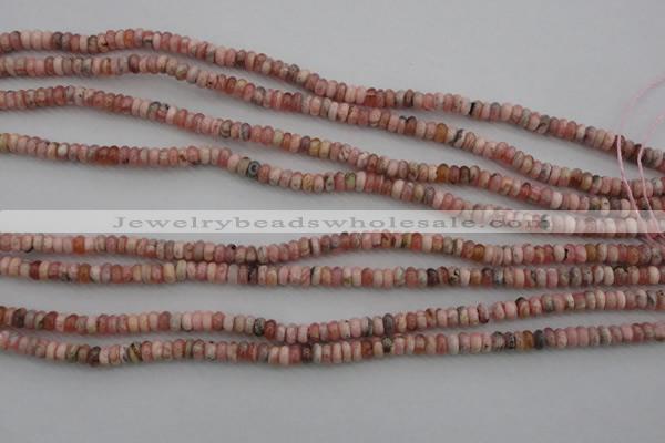 CRC750 15.5 inches 2.5*4mm rondelle rhodochrosite beads wholesale