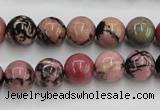 CRD03 15.5 inches 10mm round natural rhodonite gemstone beads